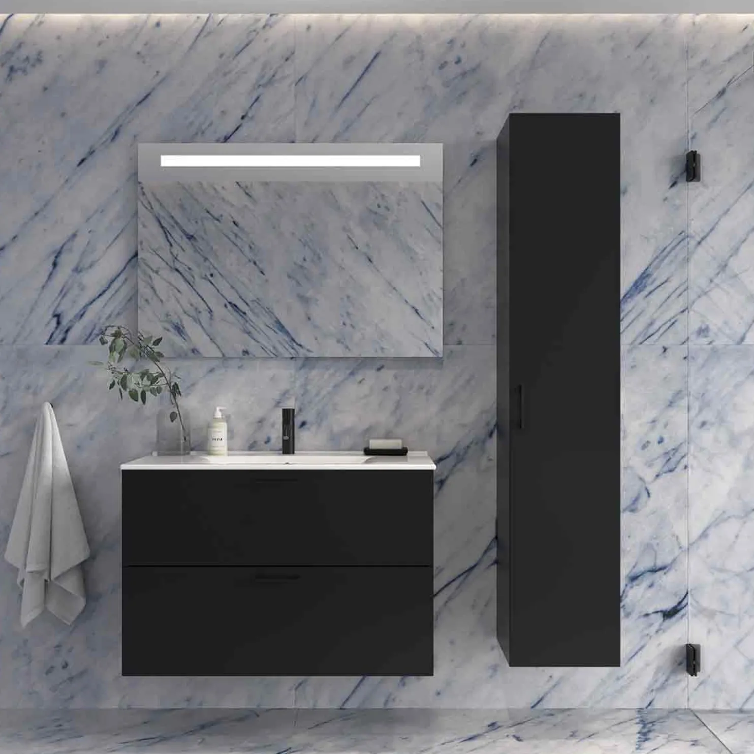 Valopeili Geberit Option Basic Square, eri kokoja