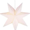 Valotähti Star Trading Bobo, 34cm, paperi, valkoinen