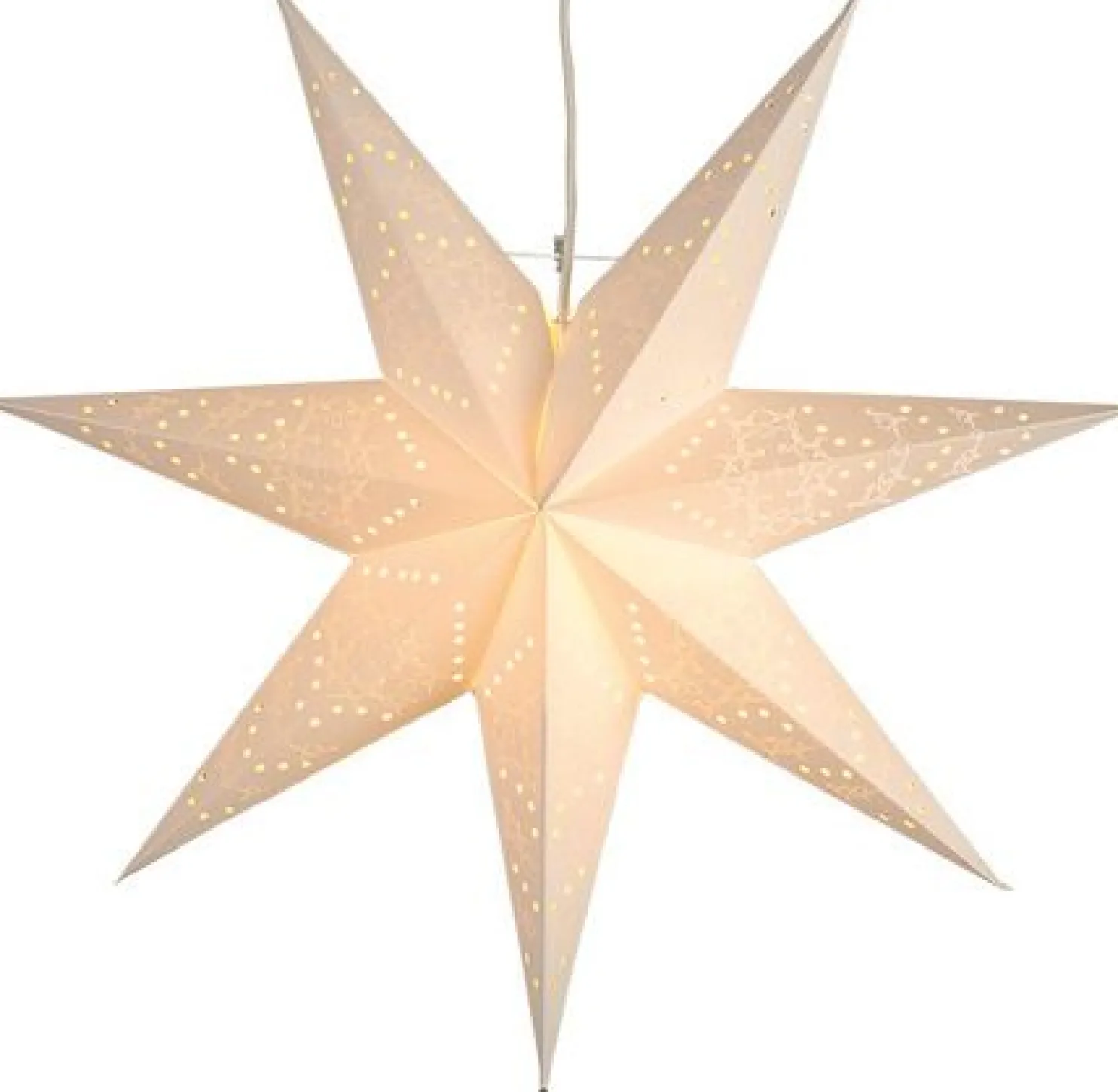 Valotähti Star Trading Sensy 51 cm paperi valkoinen