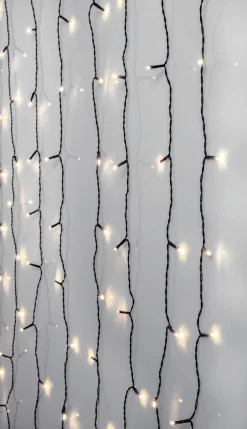 Valoverho Star Trading Serie LED Crispy Ice White 80 valoa 1,3x2m