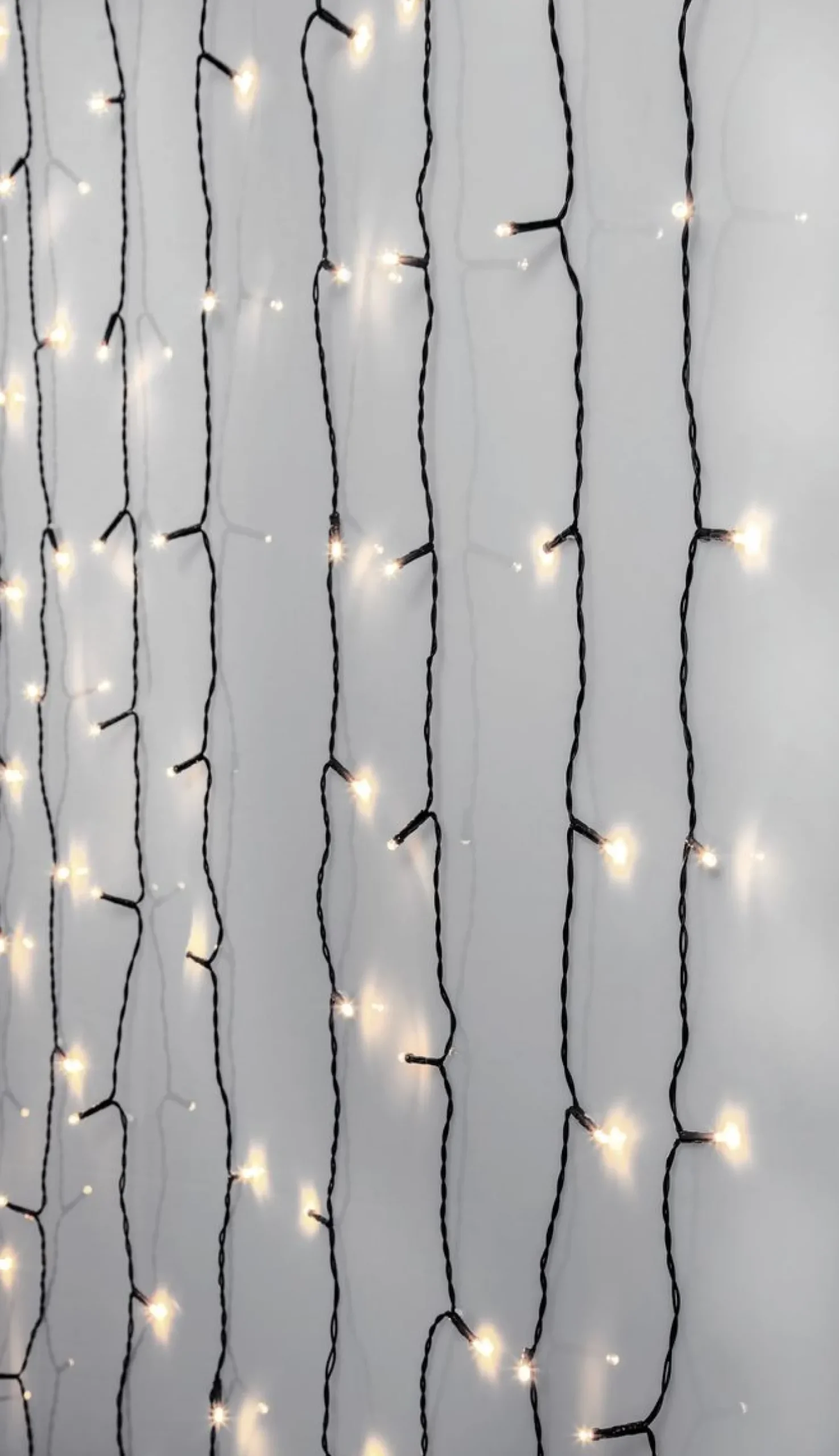 Valoverho Star Trading Serie LED Crispy Ice White 80 valoa 1,3x2m
