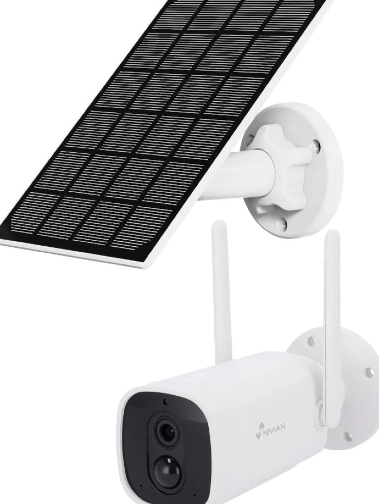 Valvontakamera Celotron Nivian Smart, sisäisellä akulla ja aurinkokennolla, 2MP FullHD 1080P resoluutiolla