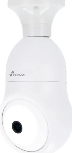 Valvontakamera Celotron Nivian Smart, E27 valopistokkeeseen, 2K resoluutiolla ja väriyönäöllä