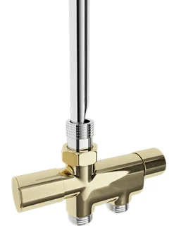 Venttiili Nordhem NM1B 430 mm C/C 40 mm kiillotettu messinki