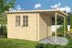 Vierasmaja Tene Gloria D + katos SD150, 11.3m²