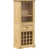 Viinikaappi Corona 56x35x134,5 cm täysi mänty (05686)
