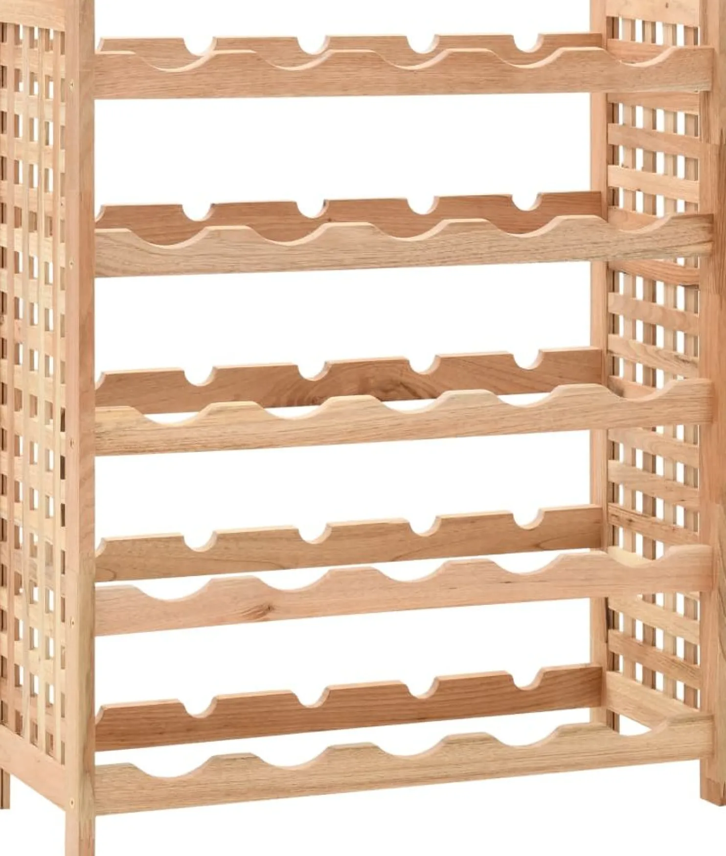 Viiniteline 25 pullolle pähkinäpuu 63x25x73 cm