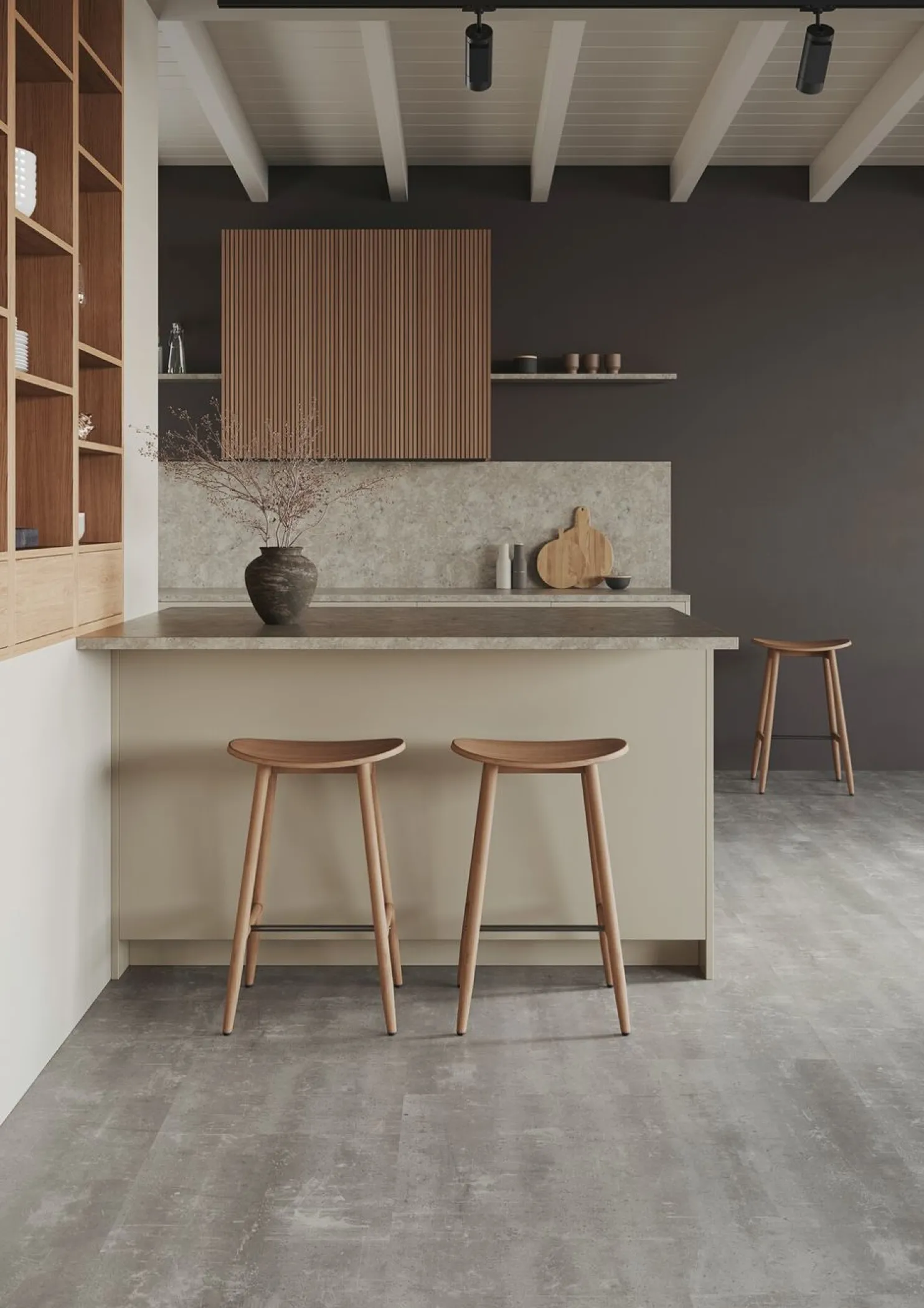 Vinyylilaatta Tarkett iD Inspiration Click Solid 55 Composite Cool Grey