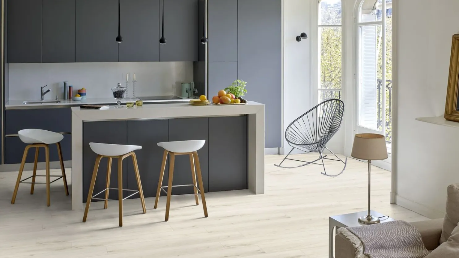 Vinyylilankku Tarkett Elegance Rigid 55 Delicate Oak Sugar