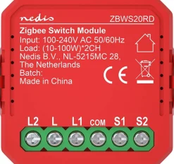 Virtakytkin Nedis ZBWS20RD SmartLife ZigBee 3.0