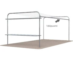 Välipuomi Markki 0063 telineeseen tummanharmaa