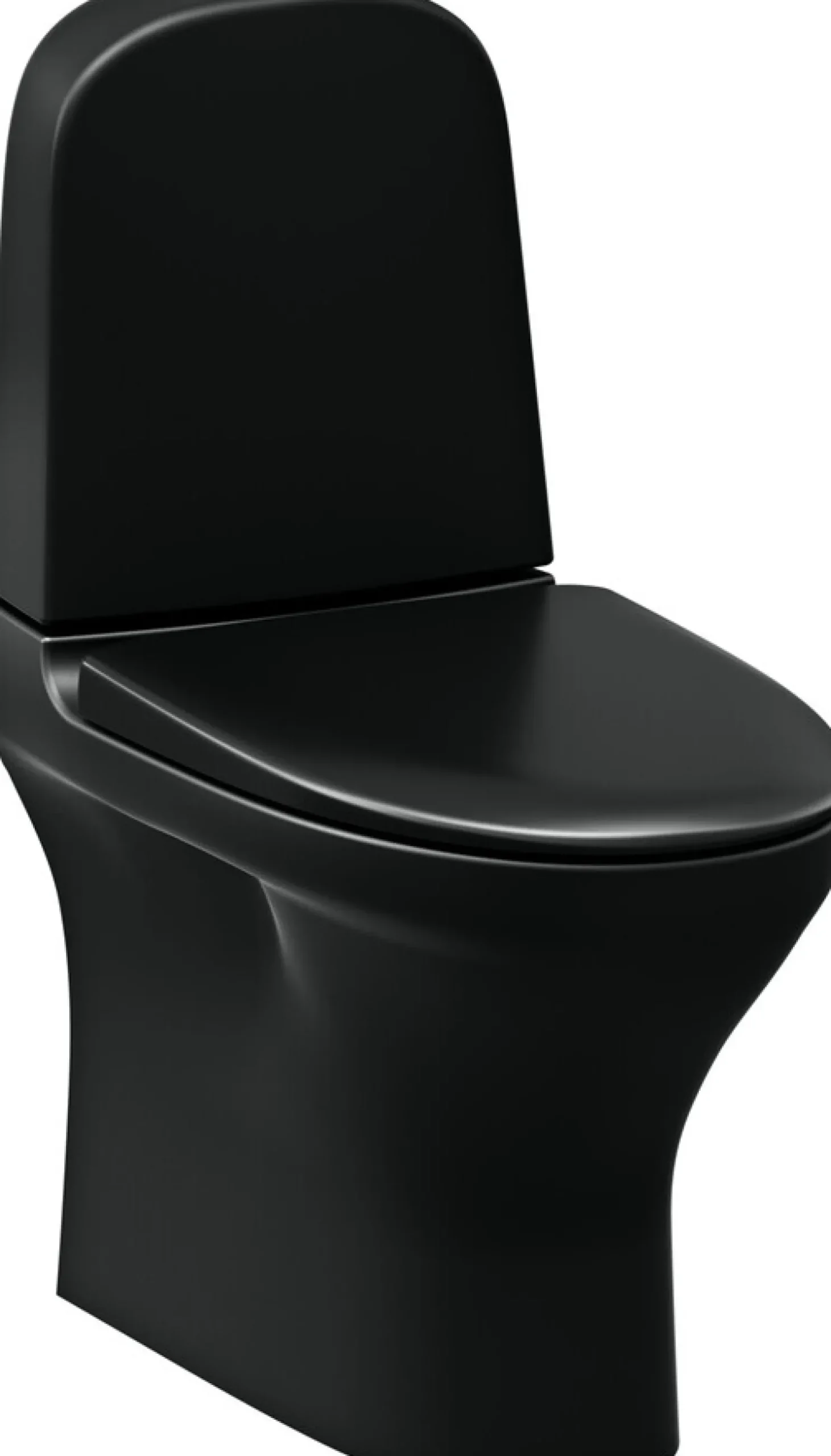 WC-istuin Gustavsberg Estetic 8300, S/P-piilolukko, Soft Close -kansi, mattamusta