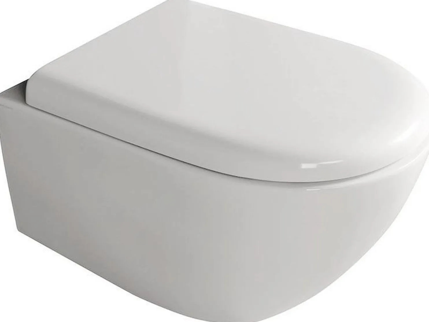 WC-istuin Kerasan Aquatech Rimless seinämalli valkoinen
