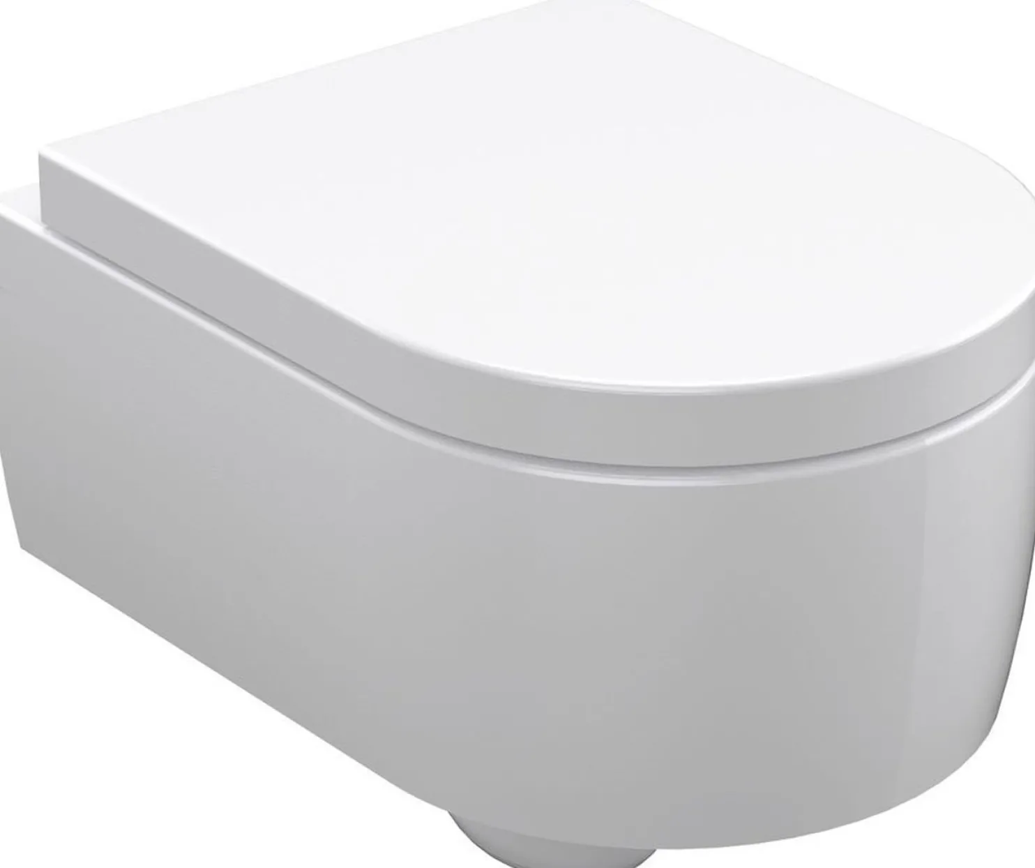 WC-istuin Kerasan Flo seinämalli valkoinen