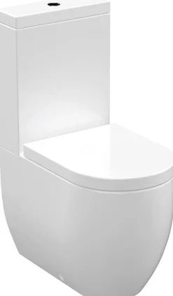 WC-istuin Kerasan Flo Set 3/6l kaksoishuuhtelu S/P-lukko valkoinen