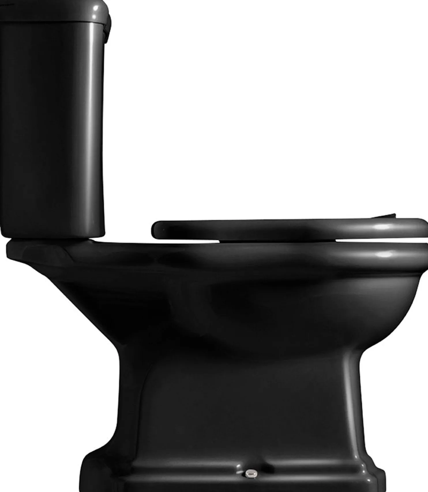 WC-istuin Lavabo Retro Monoblocco, S-lukko, musta