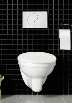 WC-ryhmä Hafa Wall seinä-WC + kansi + painike + huuhtelujärjestelmä valkoinen