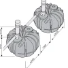 Yhdistämisputkipaketti Uponor 160mm SAKO 10 m³ umpisäiliöille