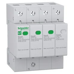 Ylijännitesuoja Schneider Electric Easy9 T2 3P-N 45 kA 400 V