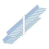 Yläliitäntäprofiili Keraplast Trapetsi PC prof. 76/18 mm, 2280 mm, kirkas